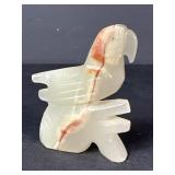 Polished Onyx style Parrot Figurine