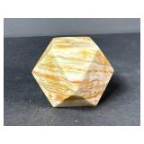 Polished Banded Onyx style Geometric Sculpture
