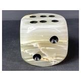 Large Stone Dice Paperweight