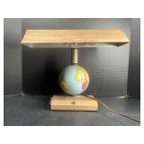 Metal globe desk lamp