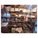 Contents of Shelf Paint, Kitchen Ware, and Mkre