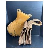 Vintage Leather Saddlebags & Saddle Seat