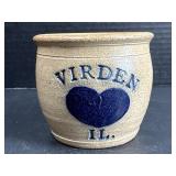 Virden IL Heart Stoneware Bowl
