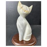 Cut Stone Cat Figure