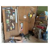 Contents of Garage Corner Hardware, Tools, and