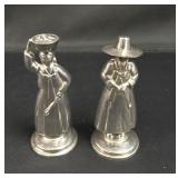 Sterling Silver Figural Salt & Pepper Shakers