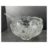 Smith Glass Pinwheel & Stars Punch bowl
