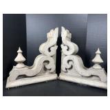 Architectural Scroll Corbels with Finials