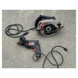 Corded Skil Hammer Drill and Craftsman Circular