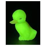 Fenton Custard Glass Duck