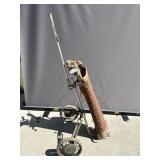 Vintage Golf Caddy with Clubs