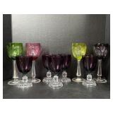 Colored Crystal Stemware & Goblets and more