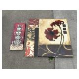 Large Flower Wall Art and Teacup Wall Art