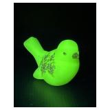 Fenton Custard Glass Bird