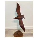 Gert Olsen Abstract SeaBird Wooden Sculpture