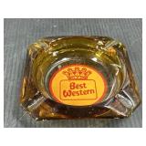 Best Western Amber Glass Ash Tray