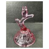 Fenton Pink Glass Perched Owl