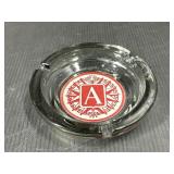 Vintage Letter A Glass Ashtray
