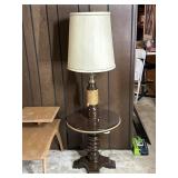 Vintage Rope Accent Table Lamp with Shade