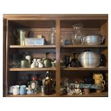 Kitchen items, contents of cabinet