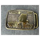 Brass Case 4 Wheel Drive Belt Buckle
