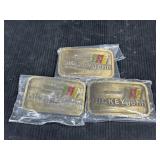 3 Dickey John Belt Buckles