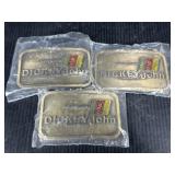 3 Dickey John Belt Buckles