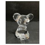 Glass Elephant Paperweight