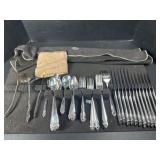 Vintage Silverplate Flatware & Steak Knives