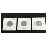 V Nickels - 1892, 1896, 1897