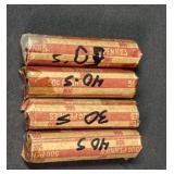 Roll Of Wheat Cents 30ï¿½s-50ï¿½s
