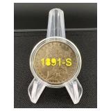 1892 S Morgan Silver Dollar