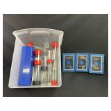 Containers for coins and Crow Royal Bags