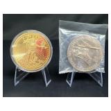 2003 copy gold coin and Illinois S