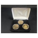 200oP, 2002D, and 2004S Sacagawea One Dollars