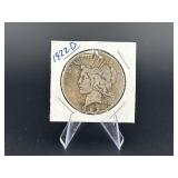 1922D Peace Silver Dollar
