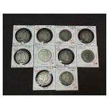 Silver Barber Half Dollars