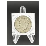 1921 Peace Silver Dollar