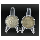 2 1922 D Peace Silver Dollar