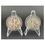 Walking Liberty Half Dollars 1942S and 1929D