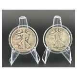 Walking Liberty Half Dollars 1918S and 1945