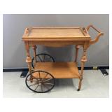 Tea Cart with Glass Top