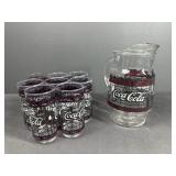 Coca-Cola Pitcher and cups