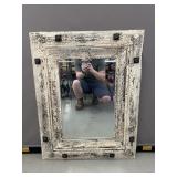 Farmhouse Style White Mirror