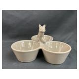 Threshold Stoneware Fox 3 Bowl Dish