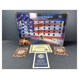 Coin collection storage display