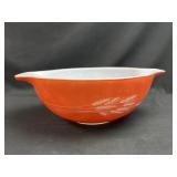 Orange wheat Pyrex baking dish