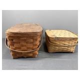 2 Vintage Picnic Baskets
