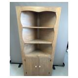 Antique Corner Display Shelf