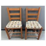 4 Vintage Cushioned Chairs